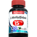 FITO MEDICS Lab | methylfolate |120 Capsules | 15000 mc |15 mg | folate | folate Supplement | Methyl folate | methylfolate Supplement | mthfr Supplement | Ultra high Absorption.