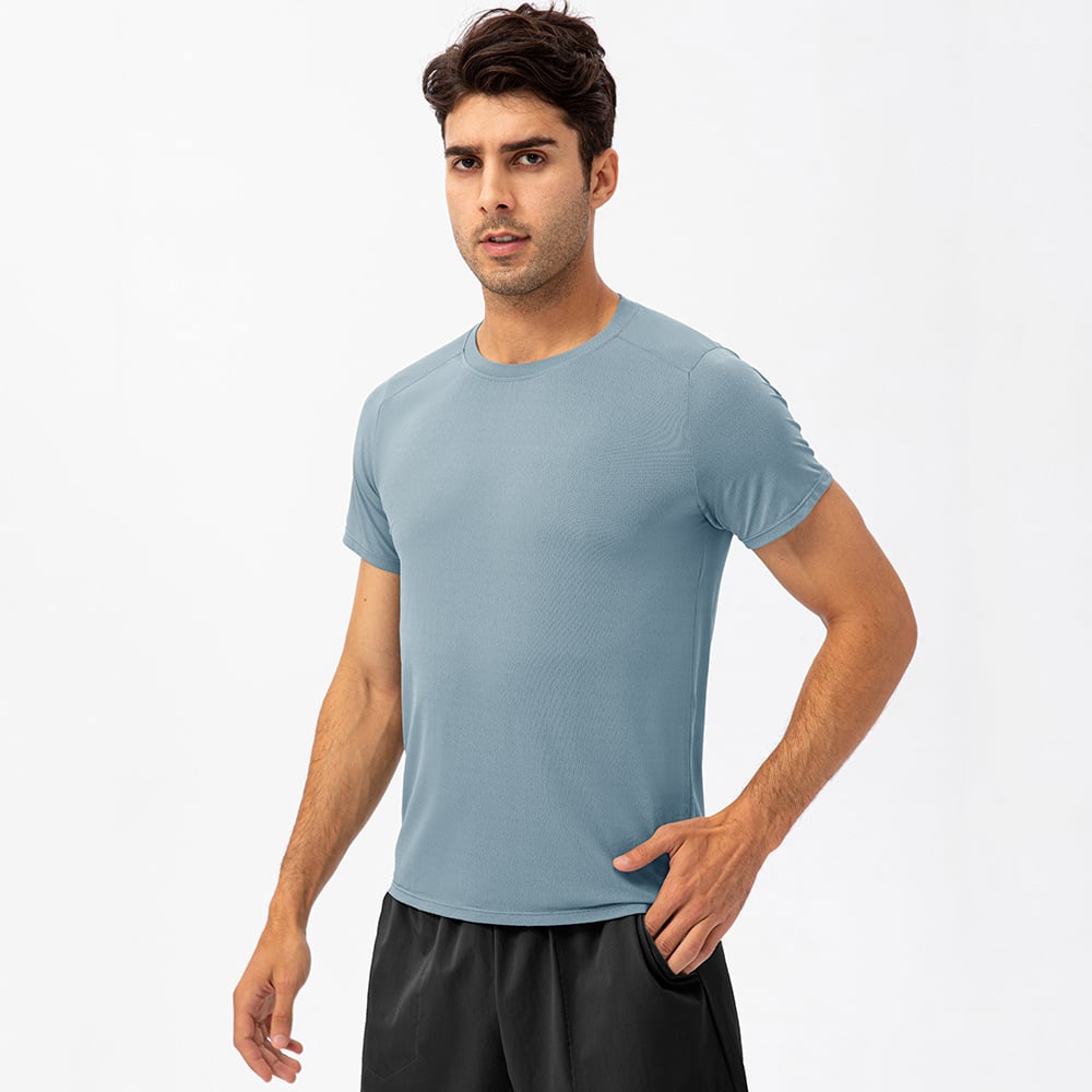 Men's Quick-Dry Breathable Round Neck Sports T-Shirt