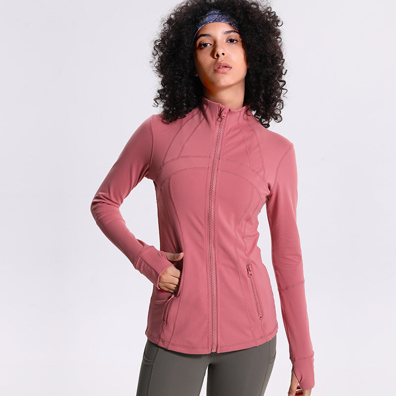 2020 Women's Yoga Jacket - Slim Fit Long Sleeve Zip