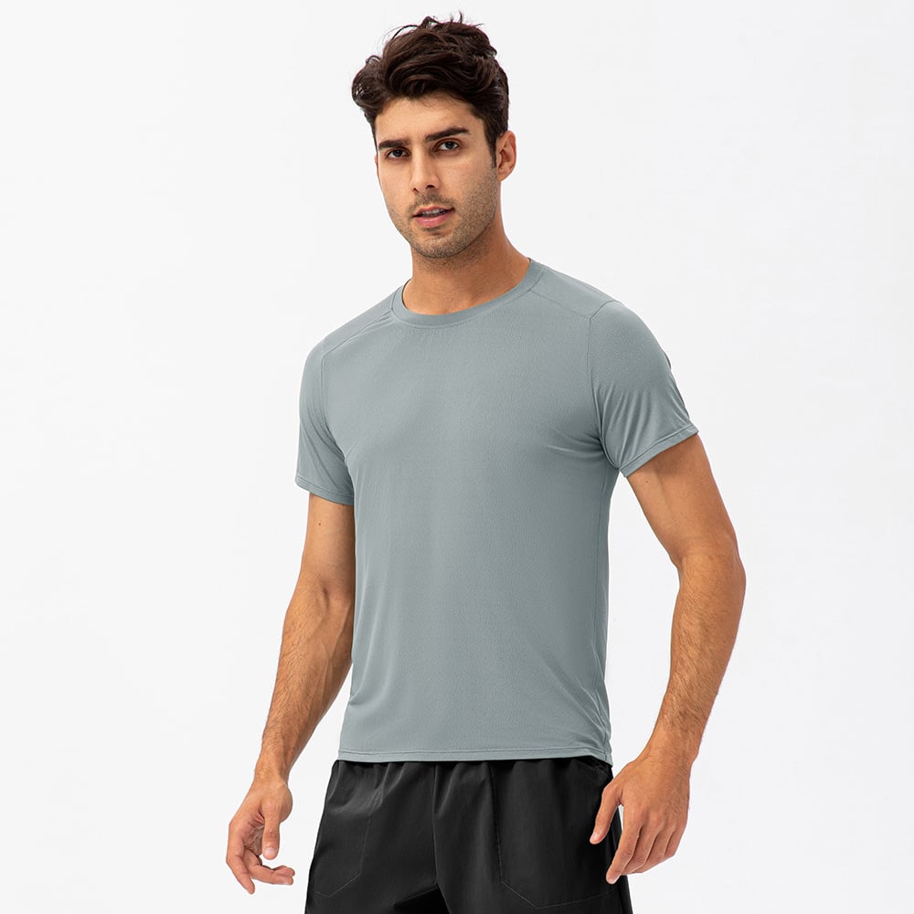 Men's Quick-Dry Breathable Round Neck Sports T-Shirt