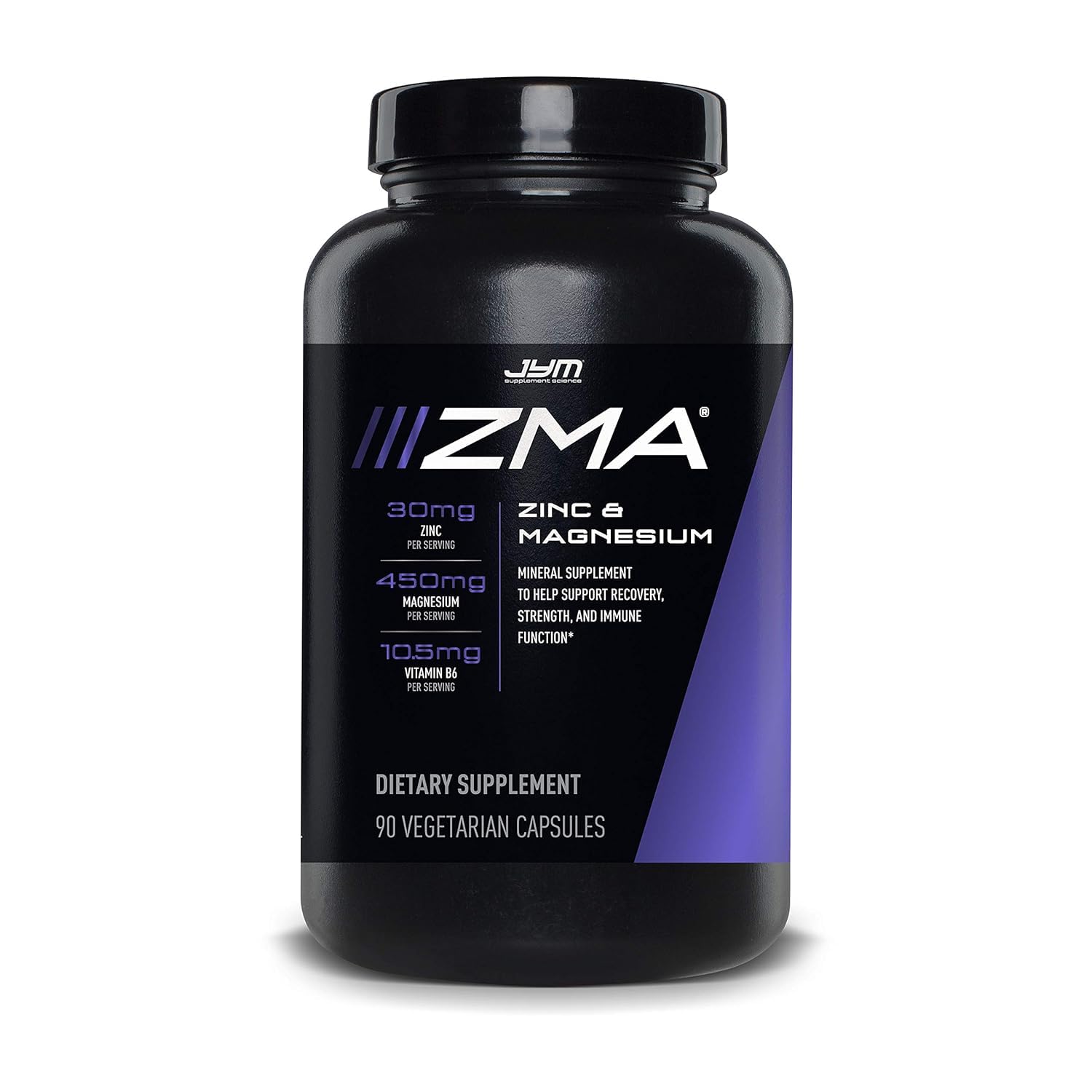 ZMA JYM Zinc & Magnesium Supplement - Zinc Magnesium and Vitamin B6 YM Supplement Science 90 Vegetarian Capsules