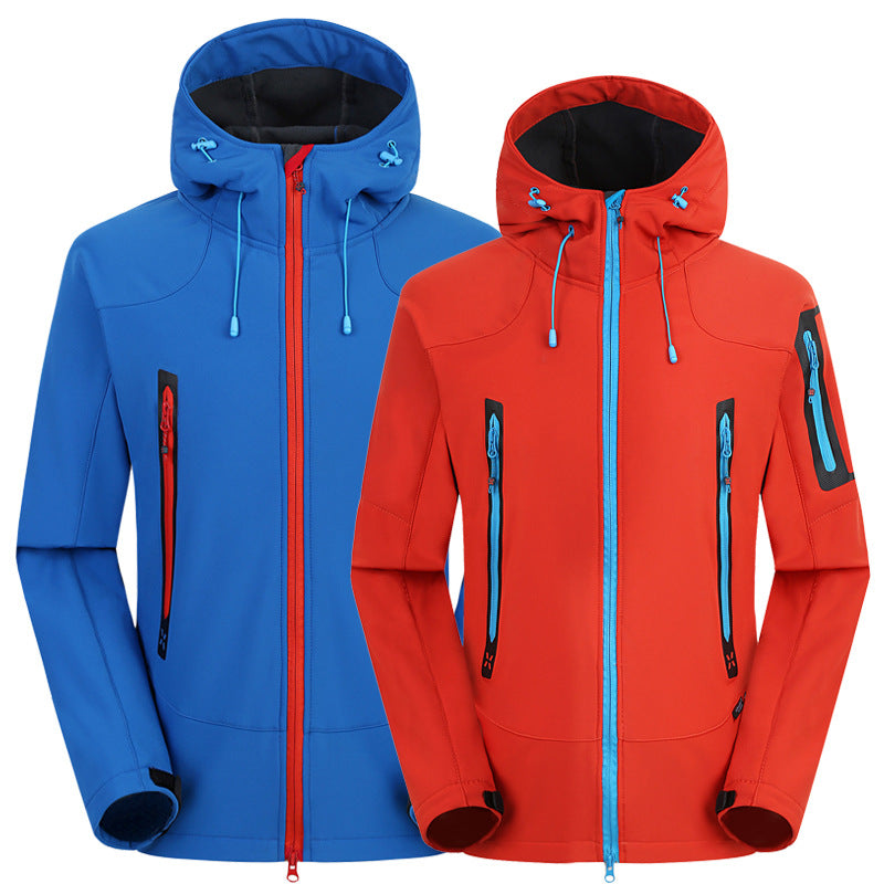 Sports Softshell Jacket with Composite Fleece