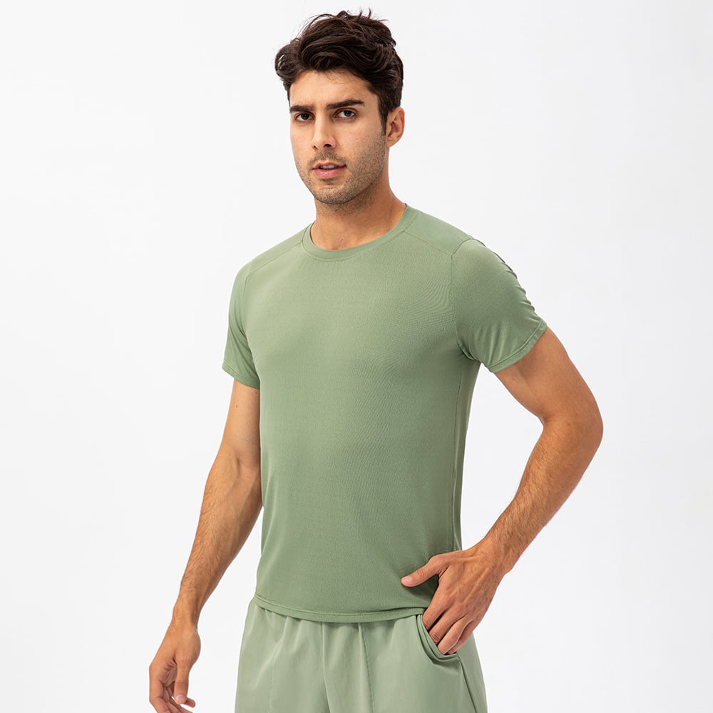 Men's Quick-Dry Breathable Round Neck Sports T-Shirt