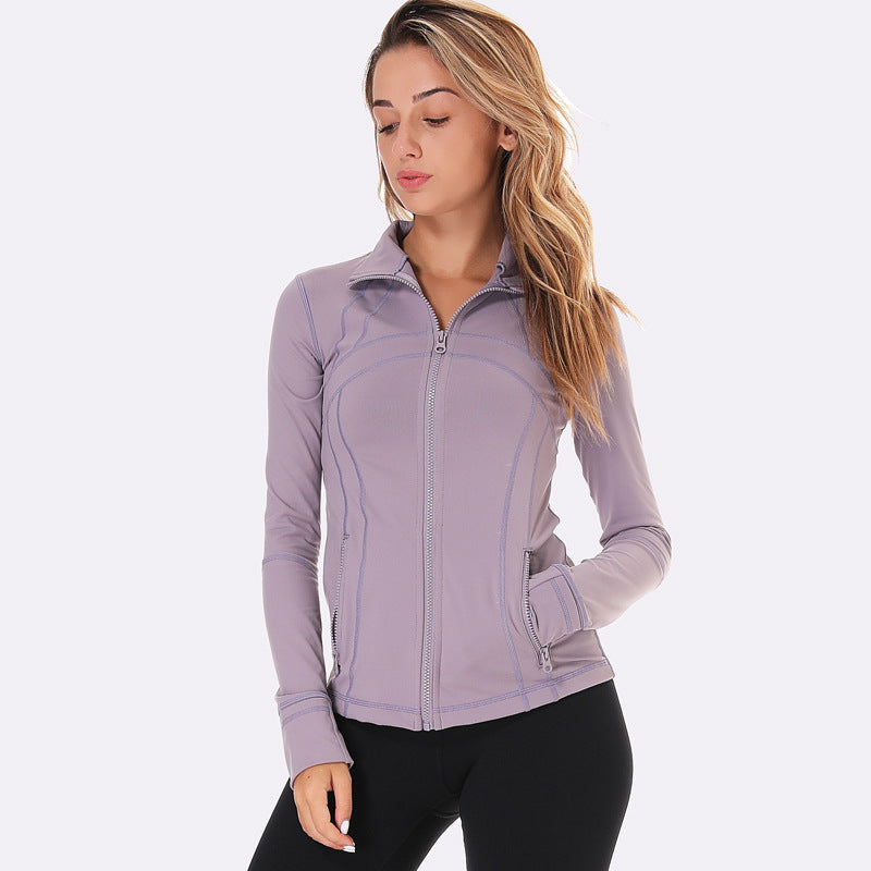 2020 Women's Yoga Jacket - Slim Fit Long Sleeve Zip
