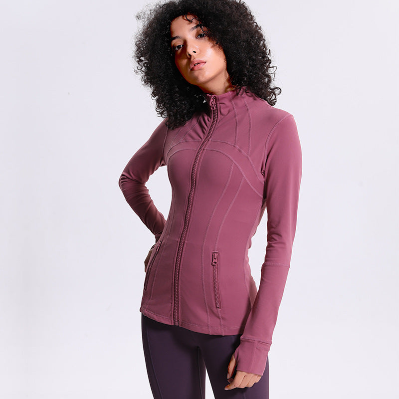 2020 Women's Yoga Jacket - Slim Fit Long Sleeve Zip