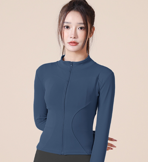 Women's Stretchy Zip-Up Long Sleeve Sports Jacket