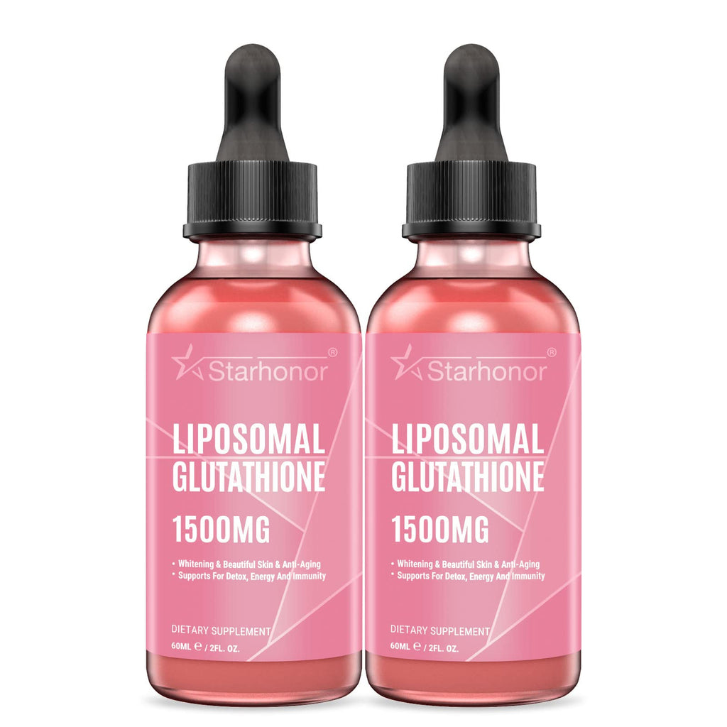 Liposomal Glutathione Liquid 1500 mg Reduced Glutathione Supplement Supplement for Detoxification Aging Defense Immune System 4.05 oz