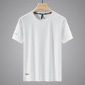 Men's Oversized Round Neck Quick-Dry Sports T-Shirt