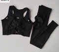 Seamless High-Waist Yoga Pants & Sports Bra Set