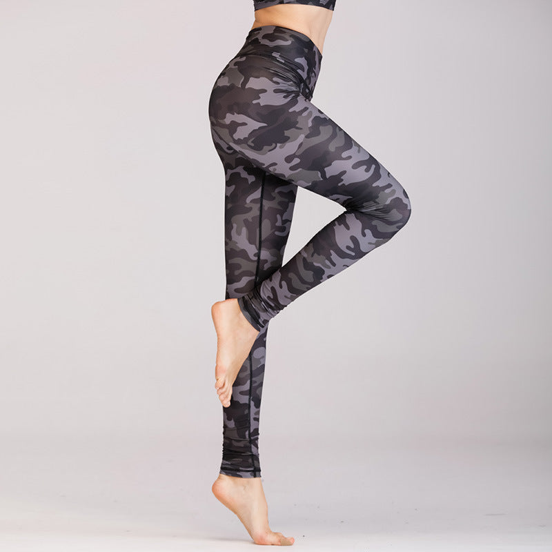 Camouflage High Waist Yoga Pants for Activewear