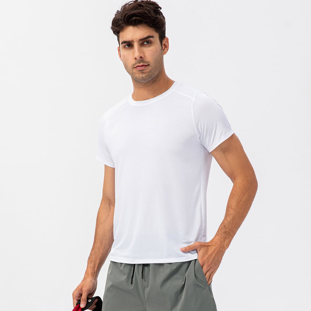 Men's Quick-Dry Breathable Round Neck Sports T-Shirt