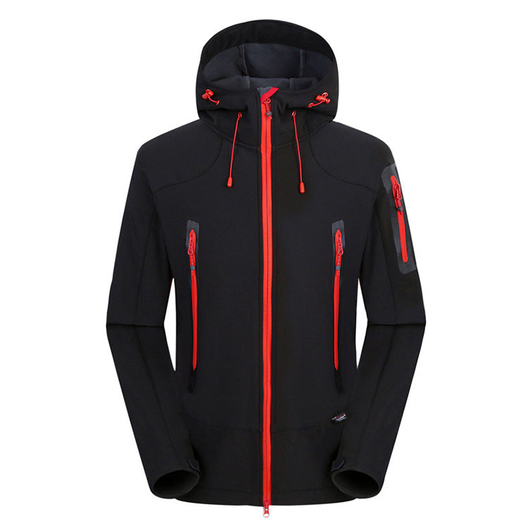 Sports Softshell Jacket with Composite Fleece