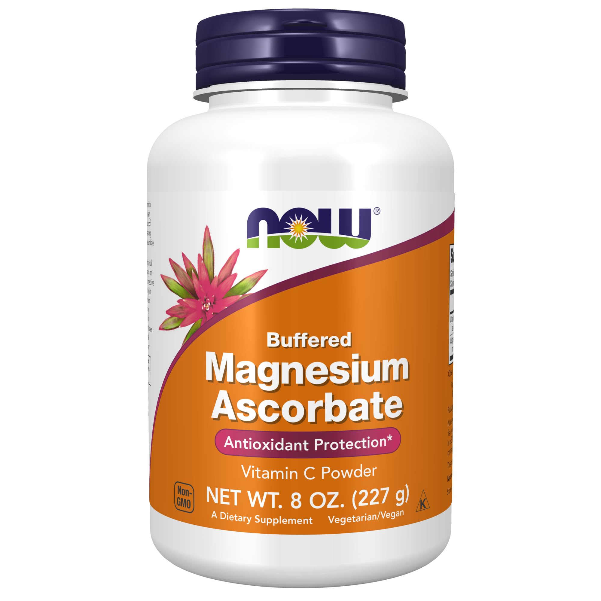 NOW Foods Supplements Magnesium Ascorbate Powder Buffered Antioxidant Protection* 8-Ounce