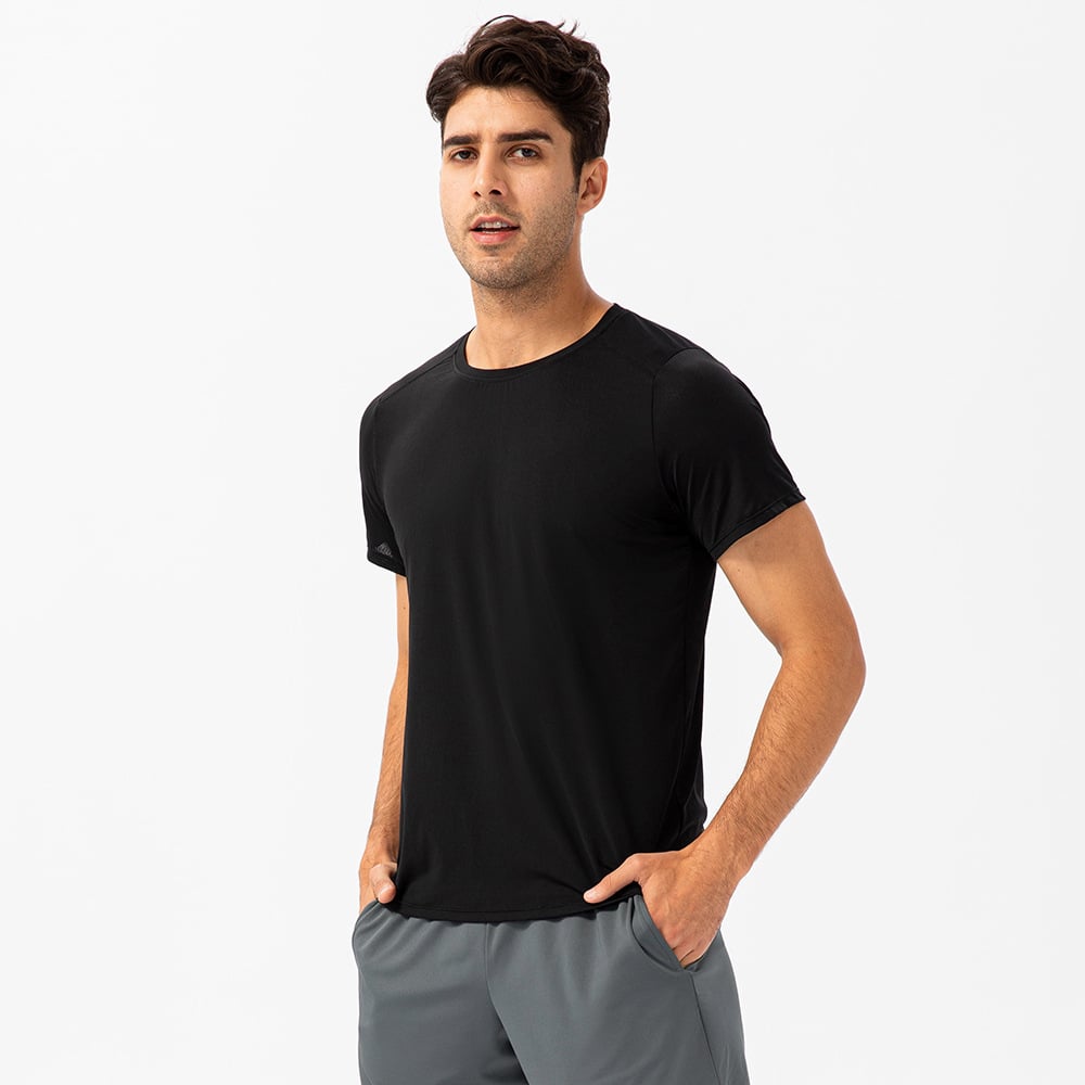 Men's Quick-Dry Breathable Round Neck Sports T-Shirt