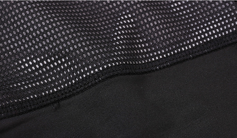 Quick-Dry Breathable Yoga Shorts with Mesh Overlay