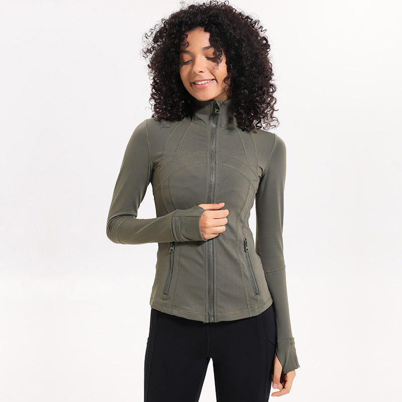 2020 Women's Yoga Jacket - Slim Fit Long Sleeve Zip